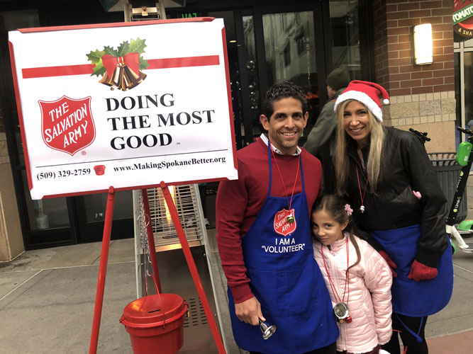 Dr. Lewis Volunteers for the Salvation Army